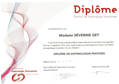 Diplôme Sophrologie
